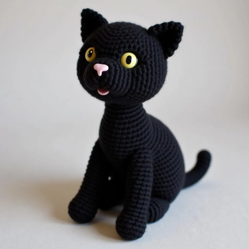 Black Cat Amigurumi Crochet Pattern