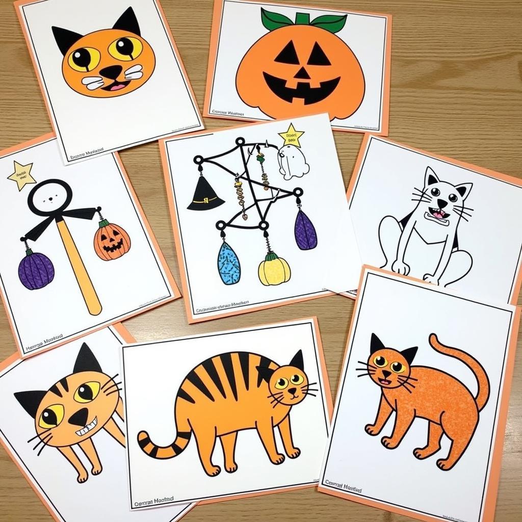 Halloween Cat Coloring Page Crafts