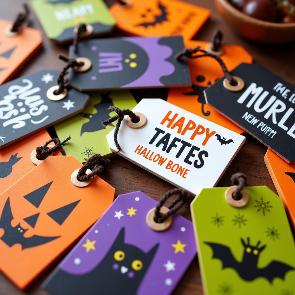 Assortment of Halloween Gift Tags