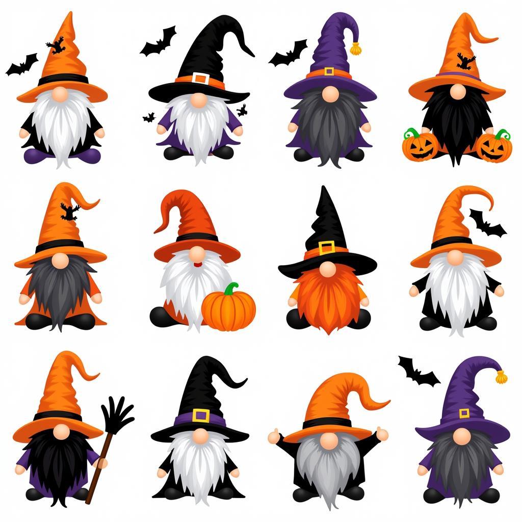 Festive Halloween Gnome SVG Designs