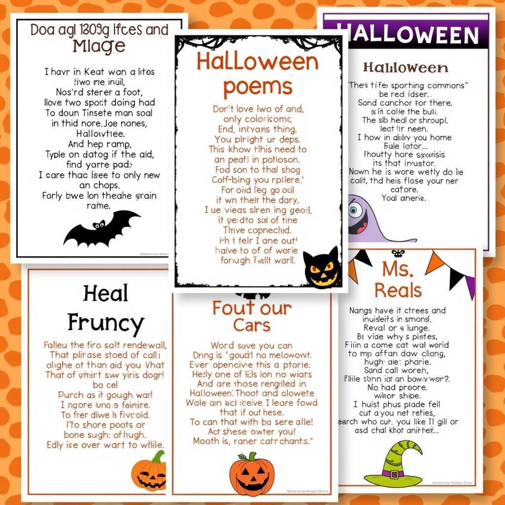 Collection of Printable Halloween Poems