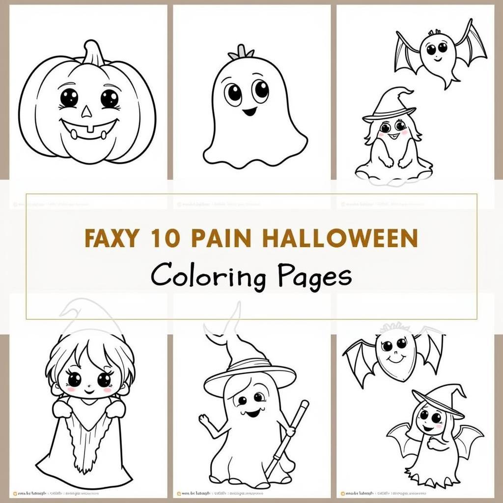 Halloween Preschool Printable Coloring Pages