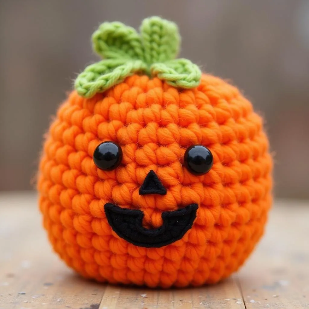 Smiling Pumpkin Amigurumi Crochet Pattern