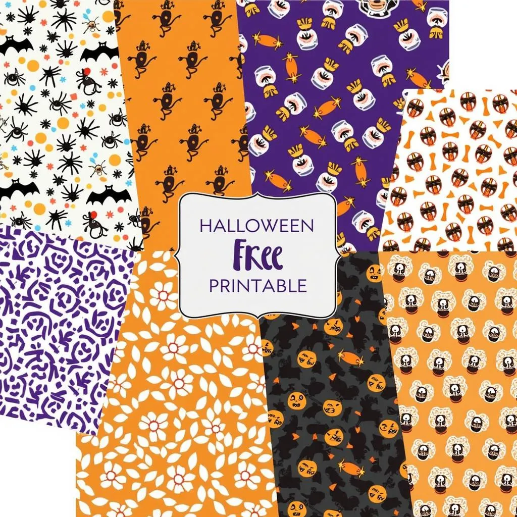 Free Printable Halloween Scrapbook Paper