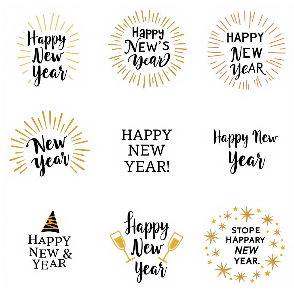 Free Happy New Year SVG Designs