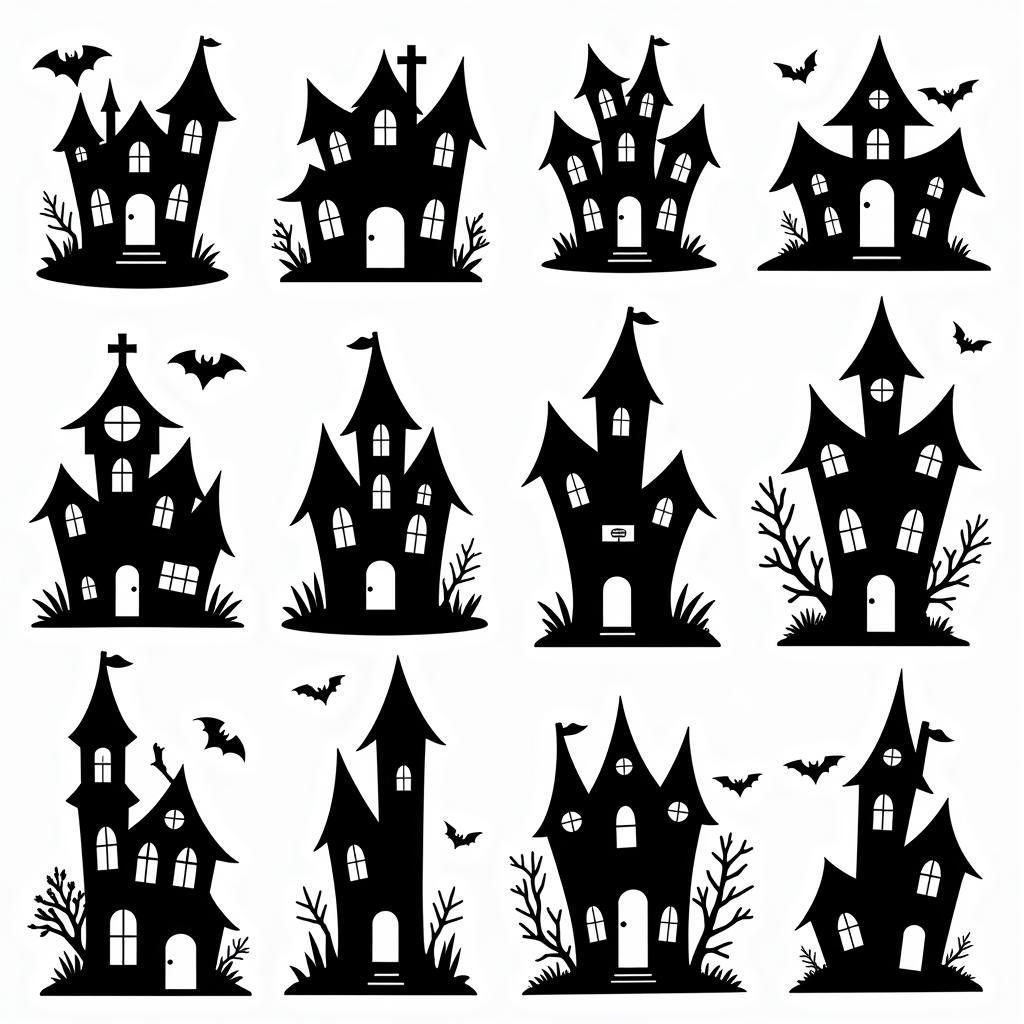 Free Haunted House SVG Designs