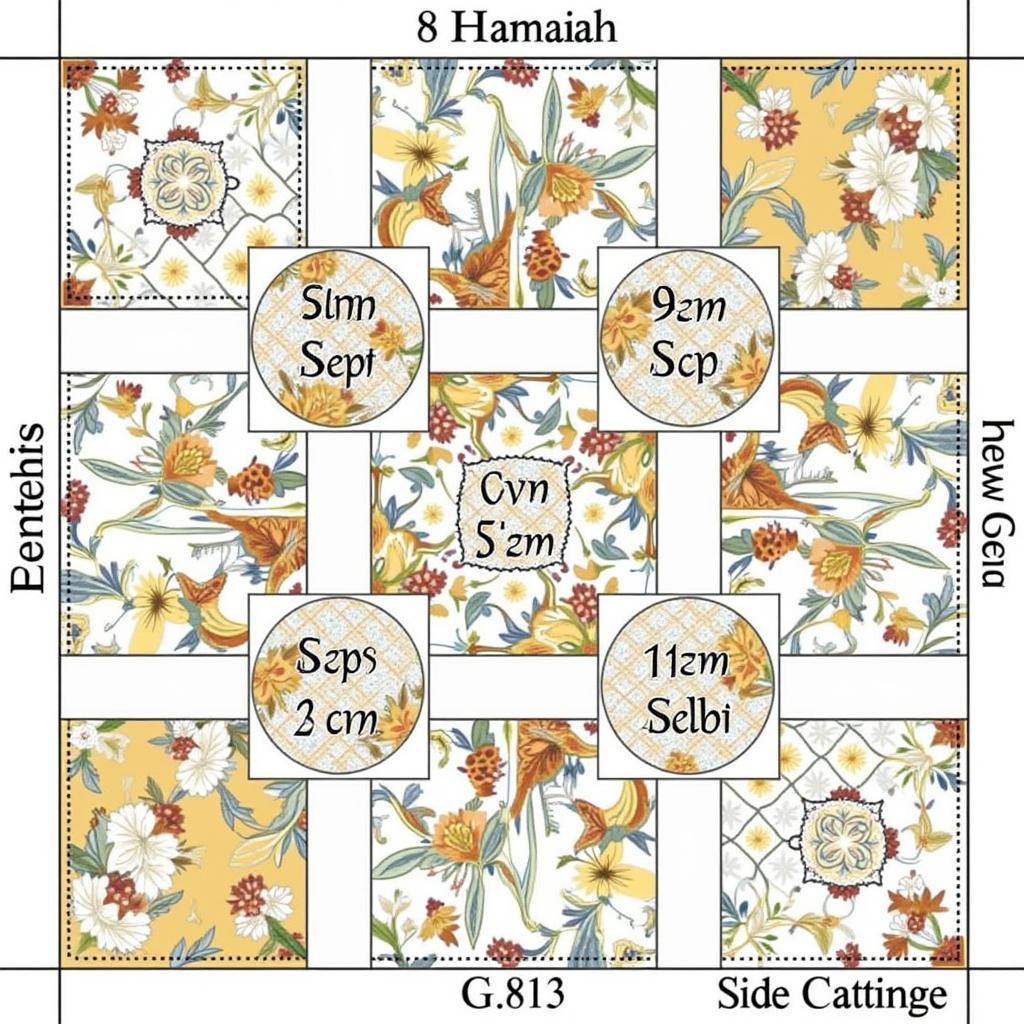 Hawaiian Shirt Quilt Pattern Layout