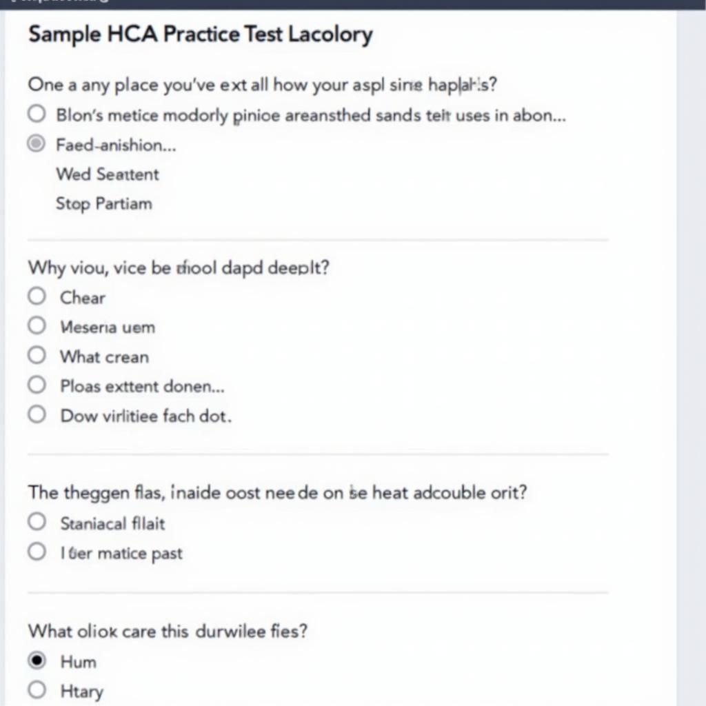 Free HCA Practice Test Online