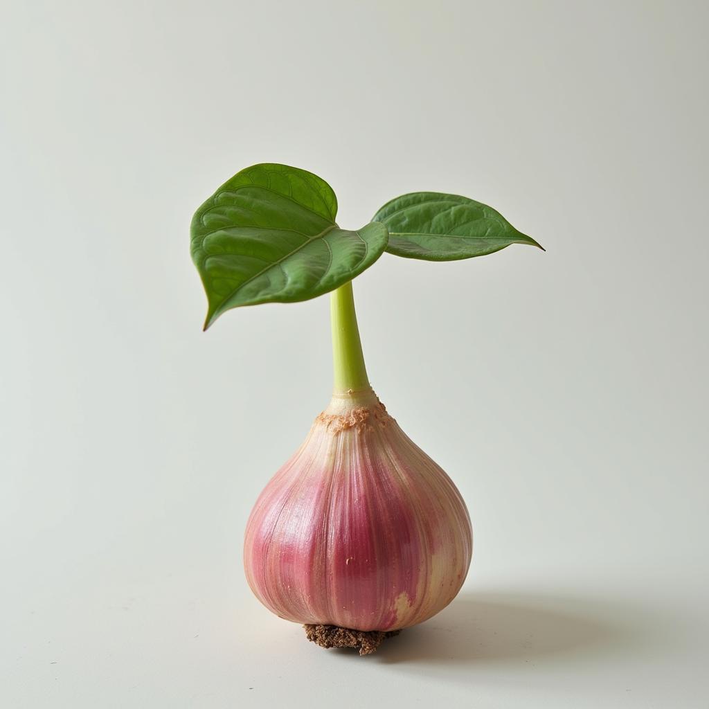 A Healthy Caladium Bulb Ready for Planting