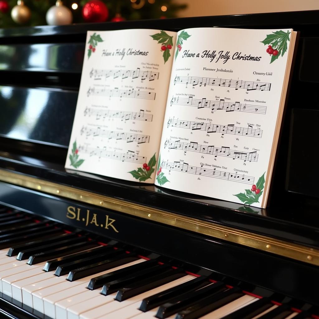 Free piano sheet music for "Have a Holly Jolly Christmas"