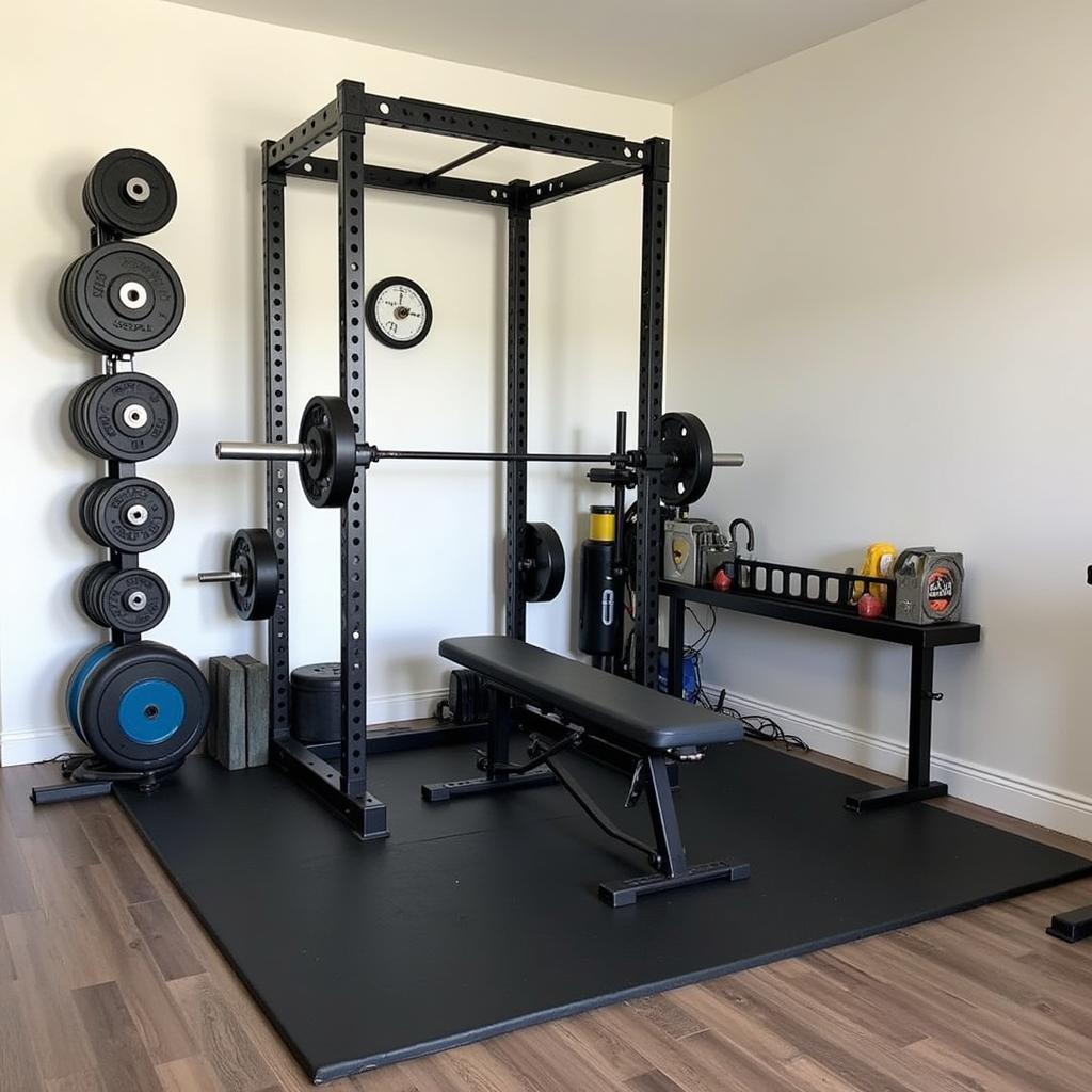 Home Gym with Free Weights