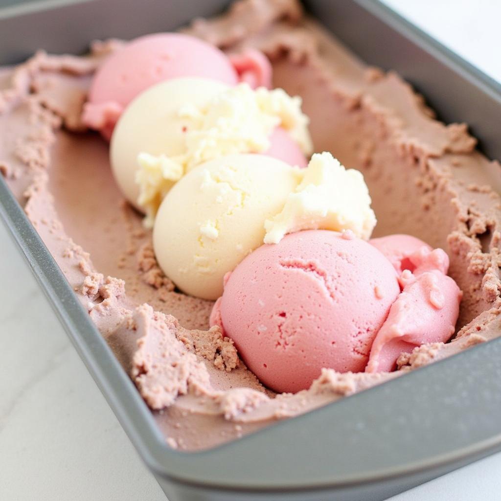 Homemade Dairy Free Neapolitan Ice Cream