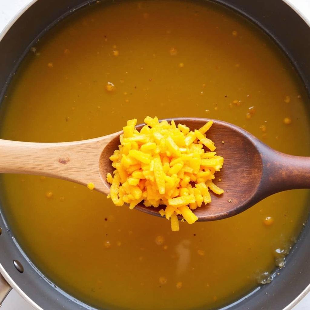 simmering-honey-glaze-with-orange-zest