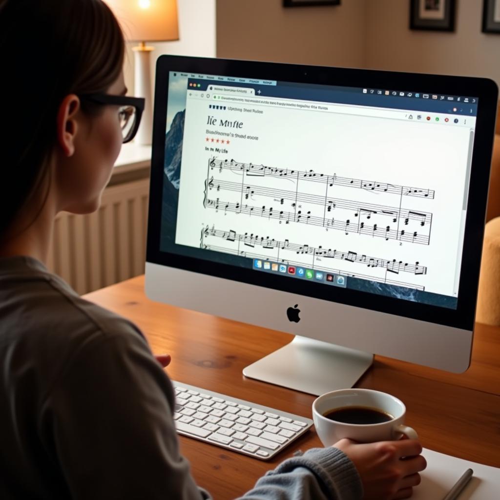 Searching for sheet music online