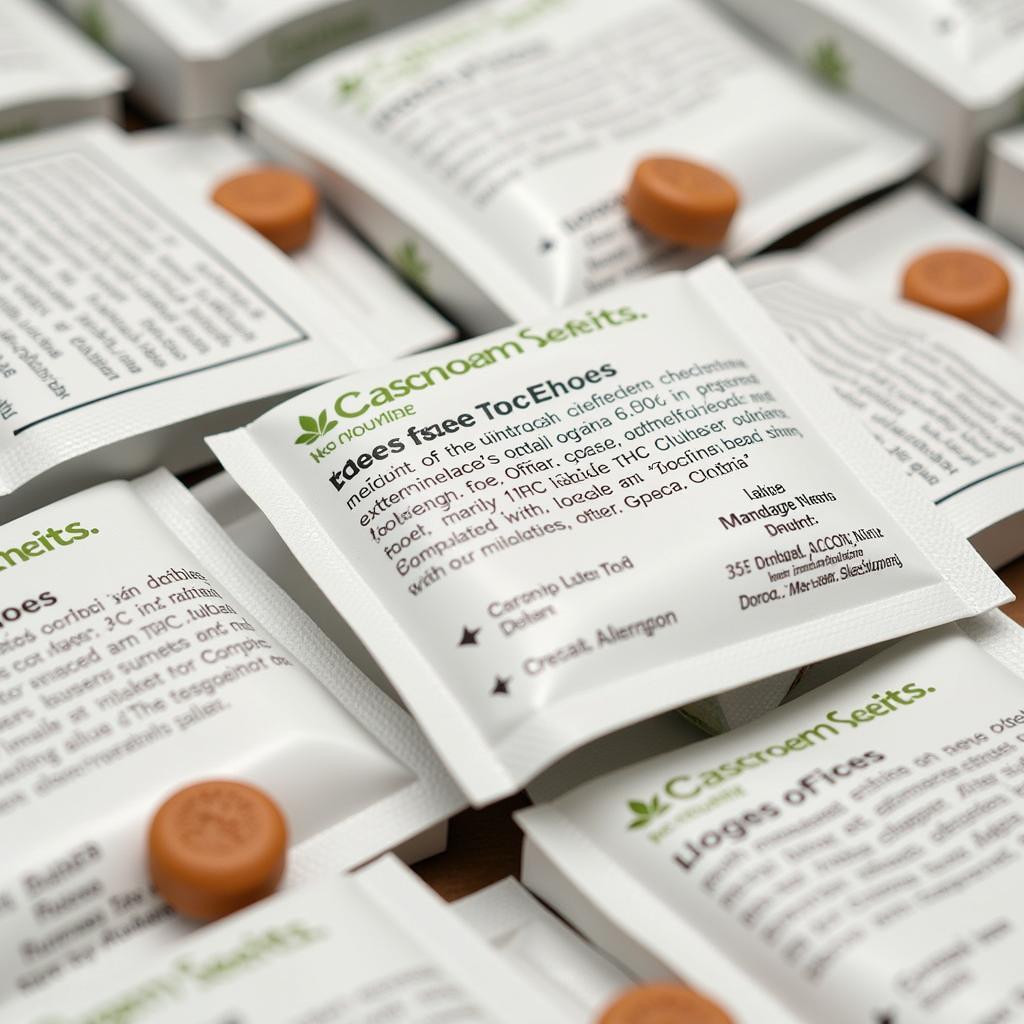 Discreet Packaging of Sugar-Free THC Edibles