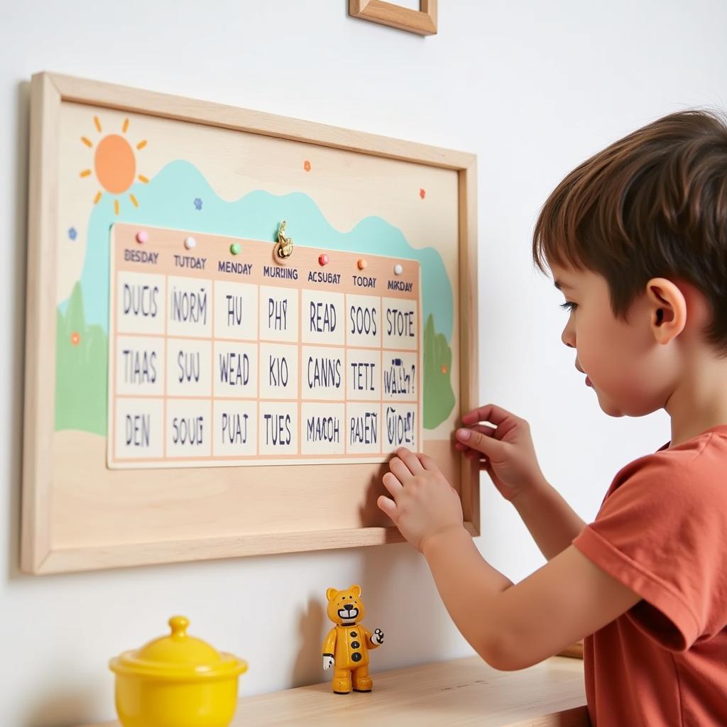 Interactive Days of the Week Calendar for Kids