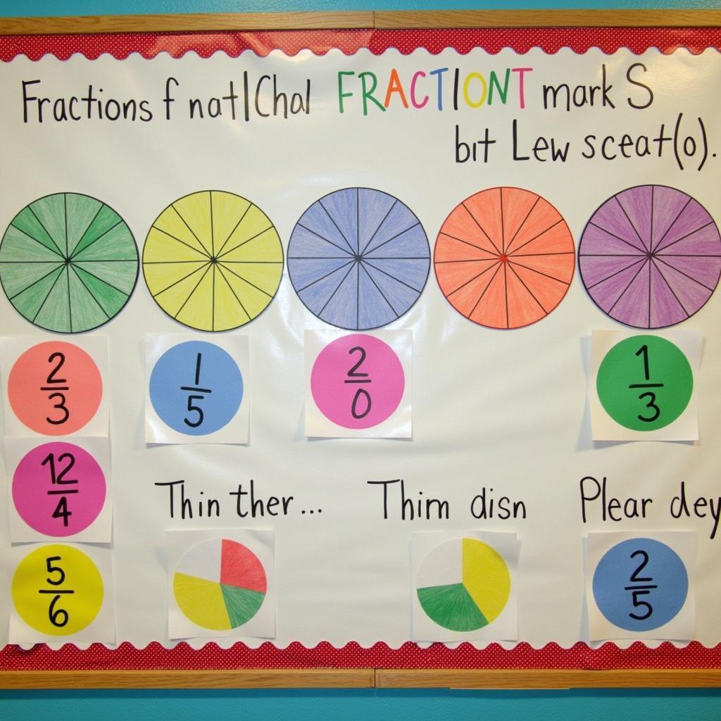 Interactive Fractions Bulletin Board