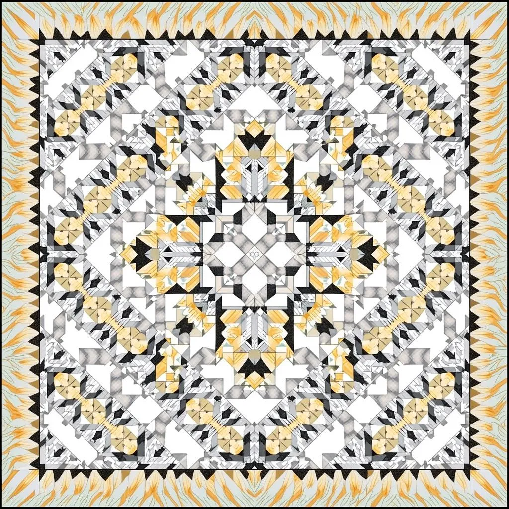 Free Black and White Quilt Patterns for Intermediate and Advanced Quilters: Complex Designs for Experienced Hands