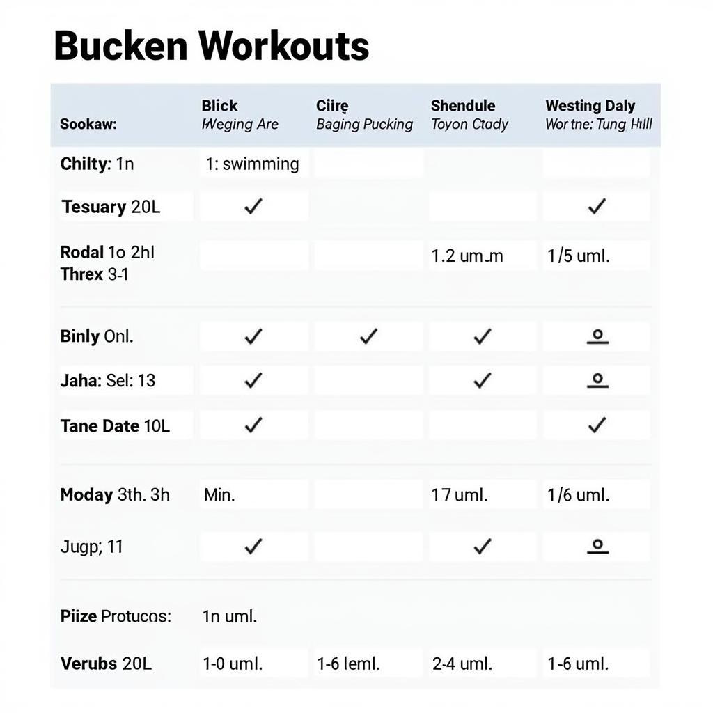 Ironman Training Schedule