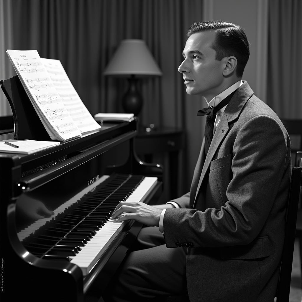 Irving Berlin Composing God Bless America