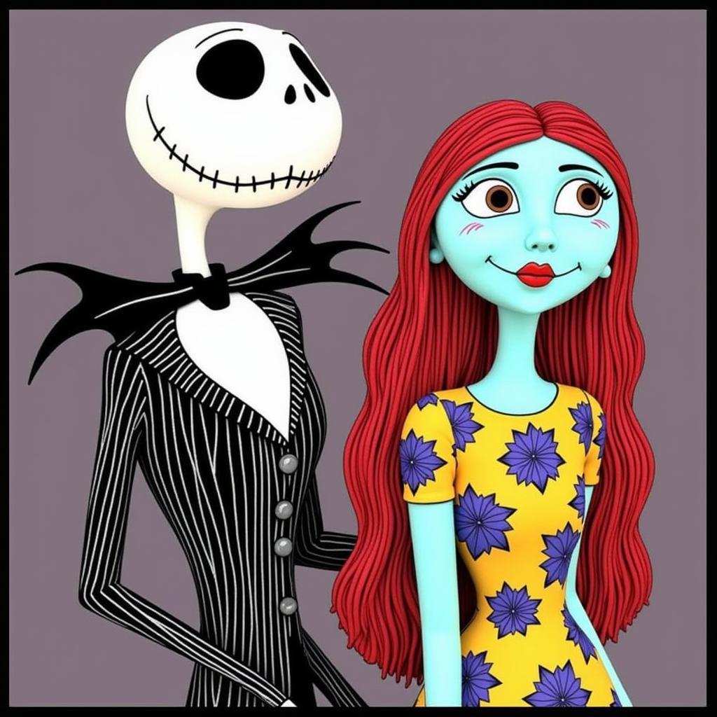 Jack and Sally SVG Free Craft Project