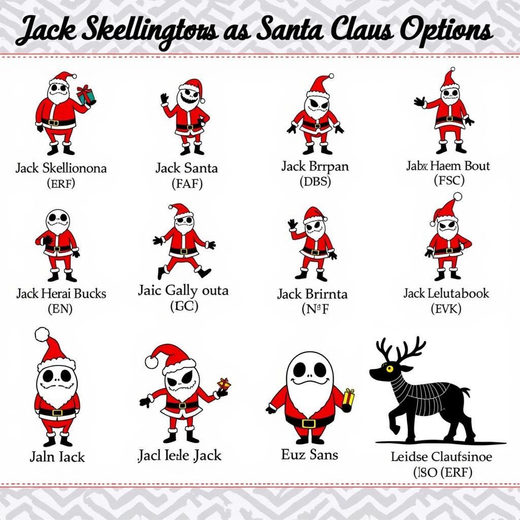 Jack Skellington Santa SVG Free Design Options