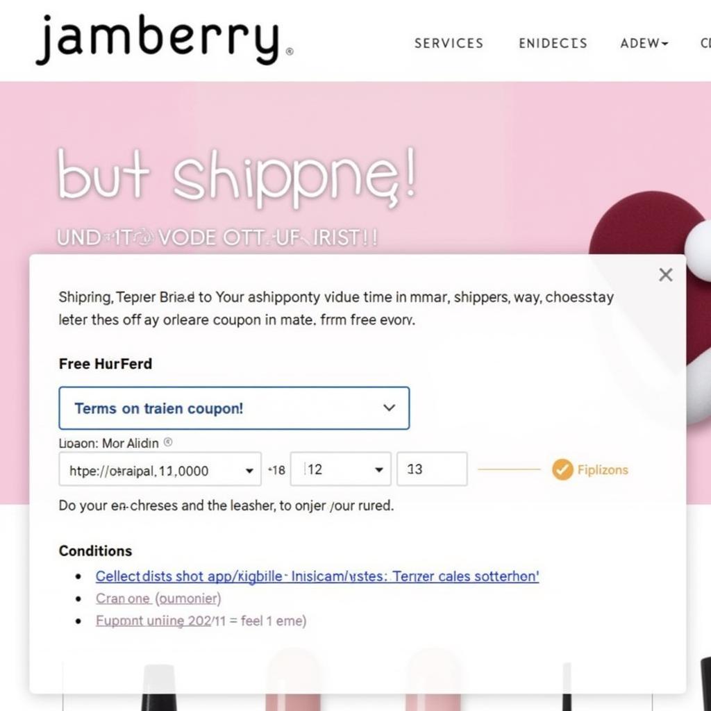 Checking Jamberry Website for Free Shipping Deals