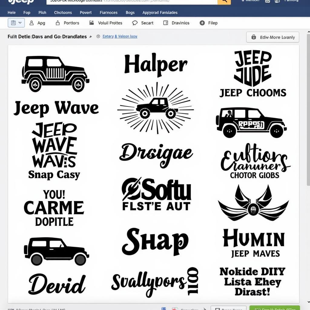 Cricut Jeep Wave SVG Designs