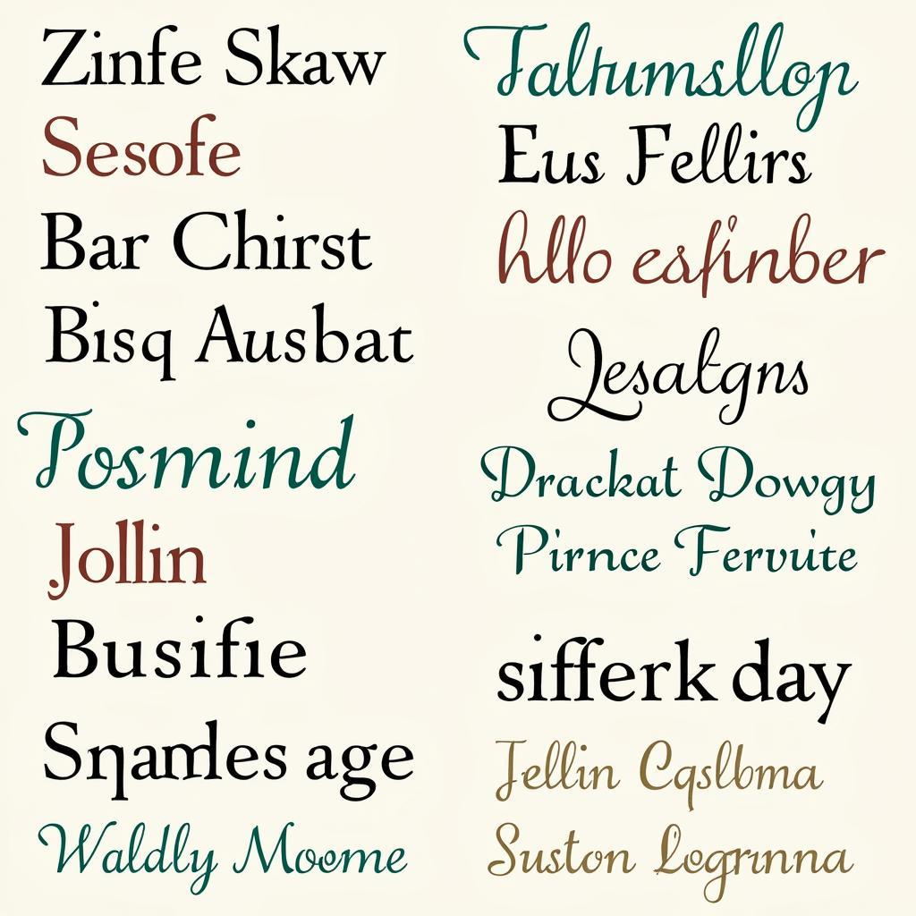 Jollin Family Font Examples