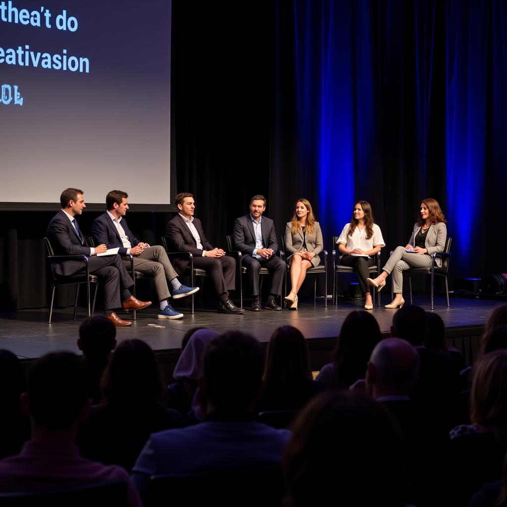 Panel Discussion at a Journalism Conference