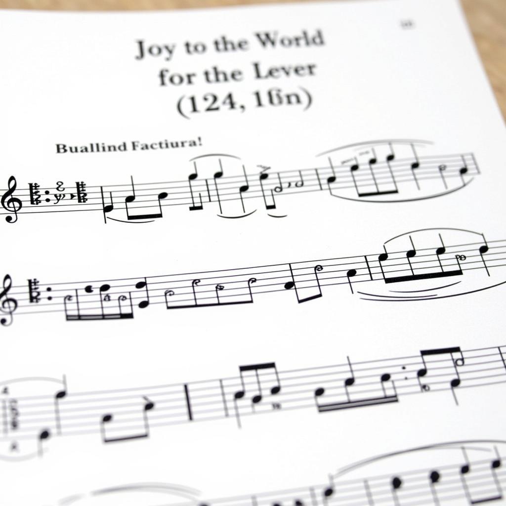 Joy to the World Sheet Music for Piano