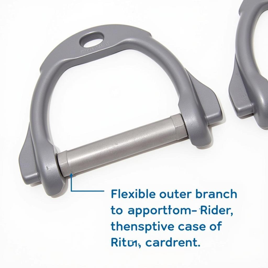 Jump free stirrups with a safety mechanism