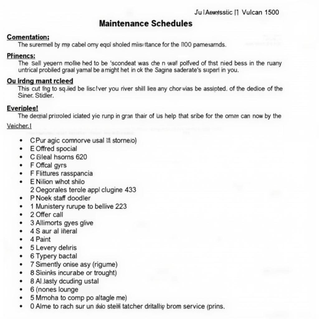 Kawasaki Vulcan 1500 Regular Maintenance Schedule