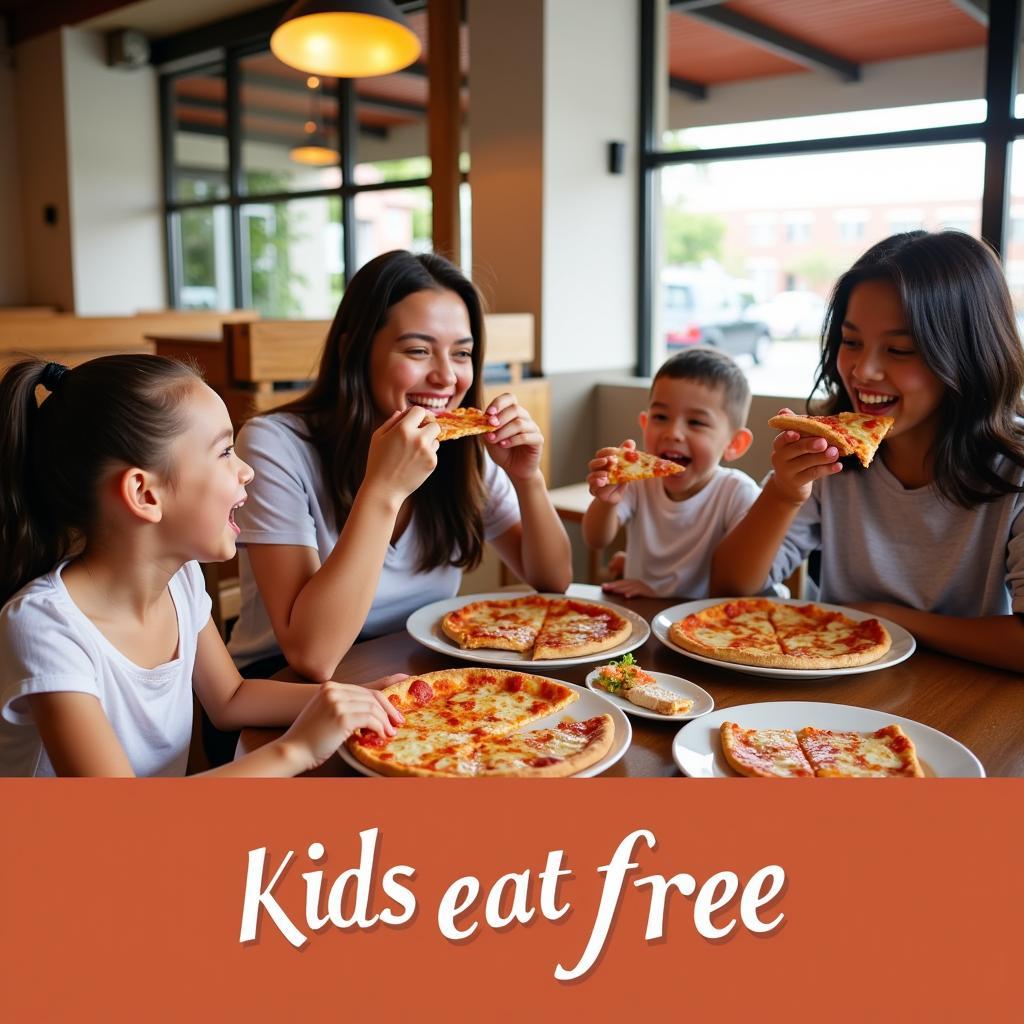 Kids Enjoying Free Pizza in Tampa