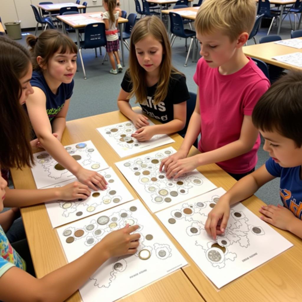 Kids Learning with Printable Coins