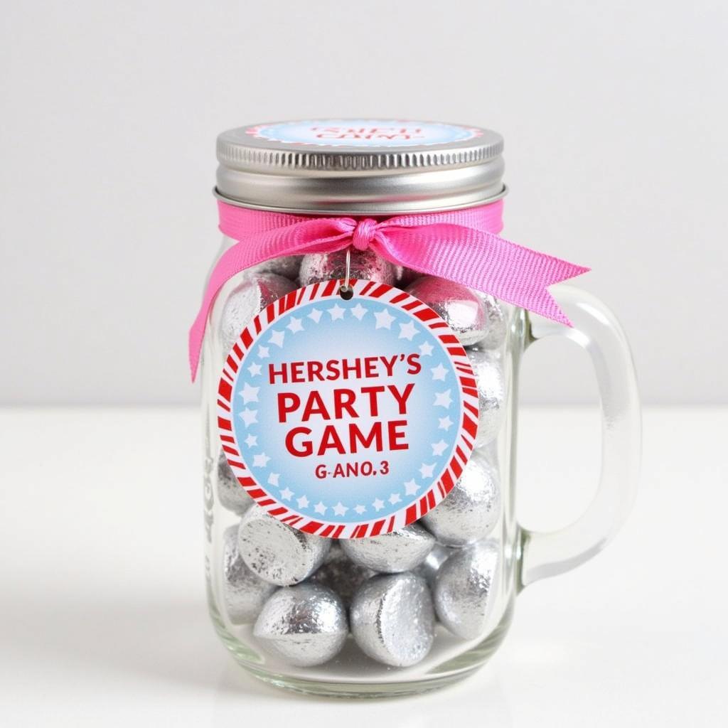 Decorative Kisses Jar for Party