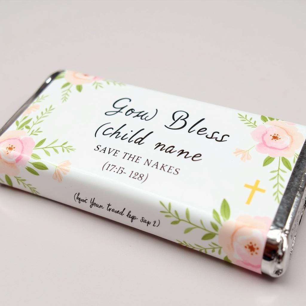 Baptism Kit Kat Wrapper Design