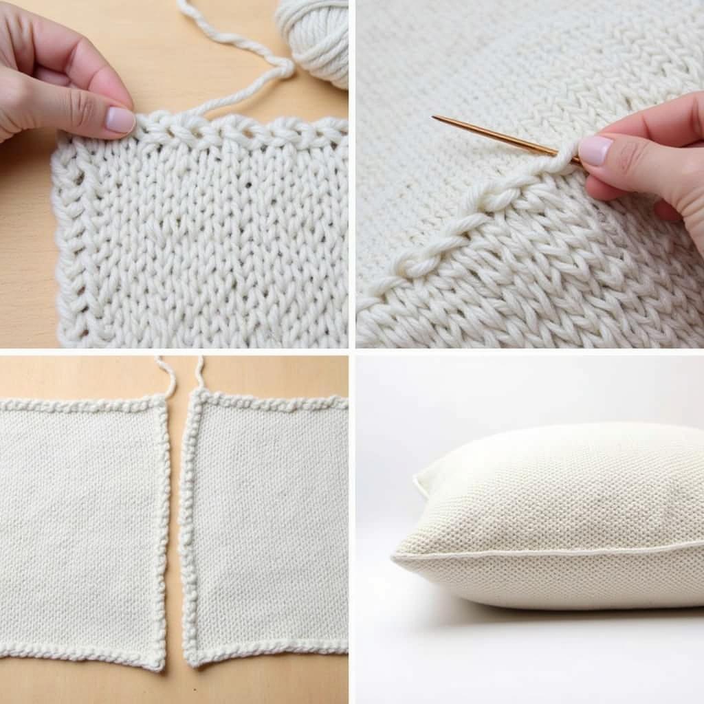 Knit Pillow Seaming and Finishing