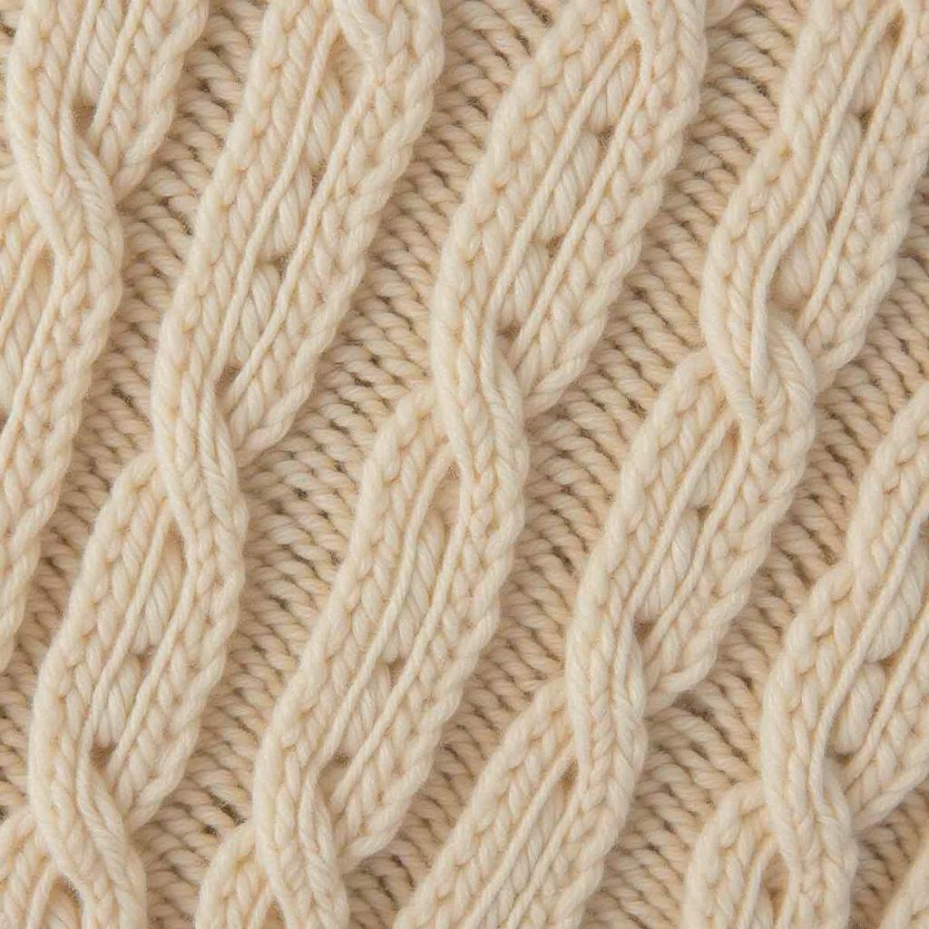 Knitted Cable Pattern Detail