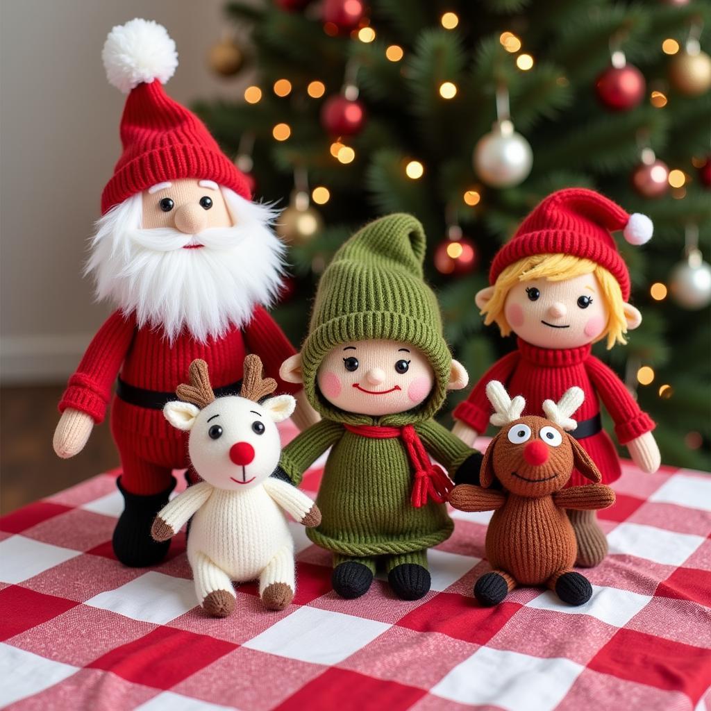 Knitted Christmas Characters Free Patterns