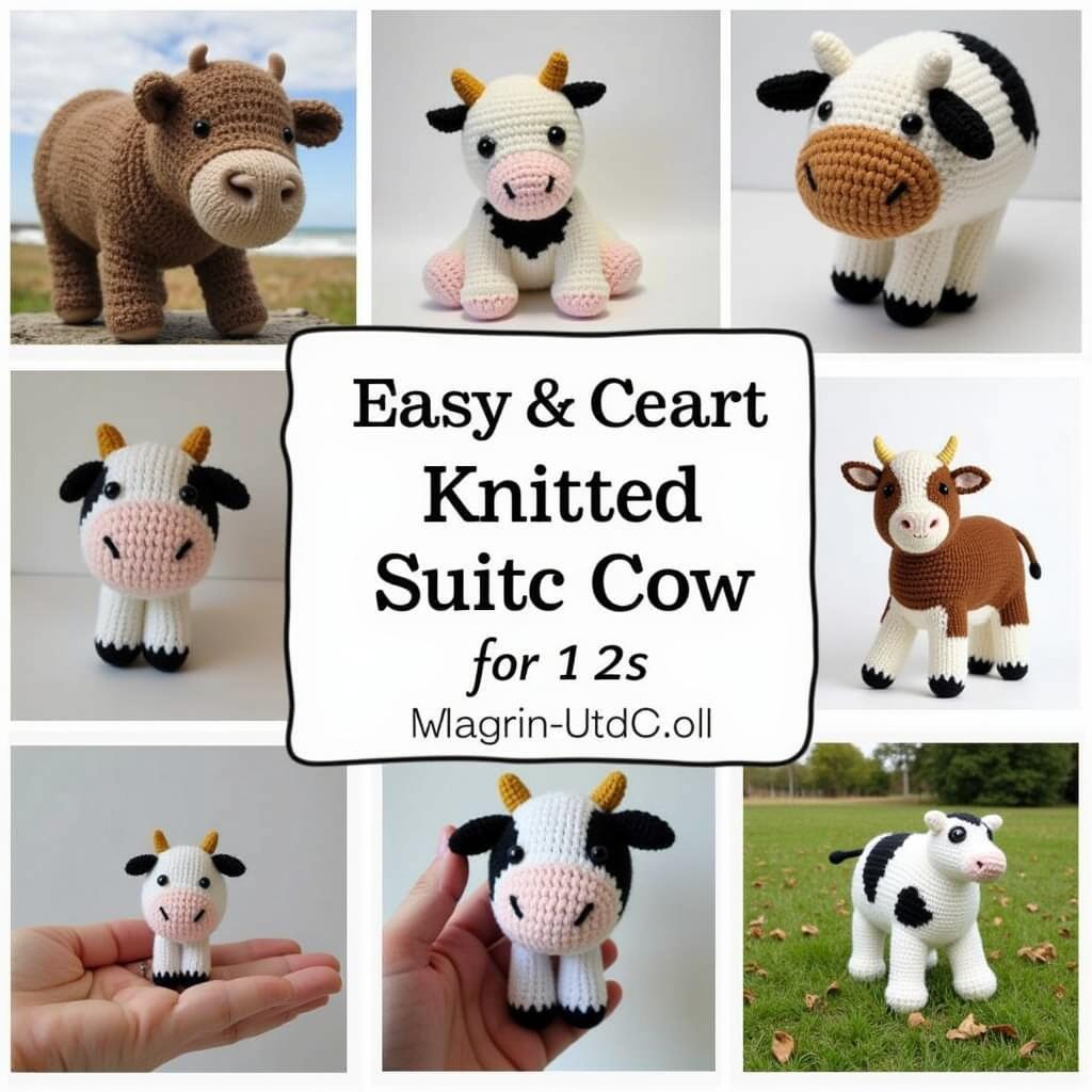 Different Styles of Knitted Cow Patterns 