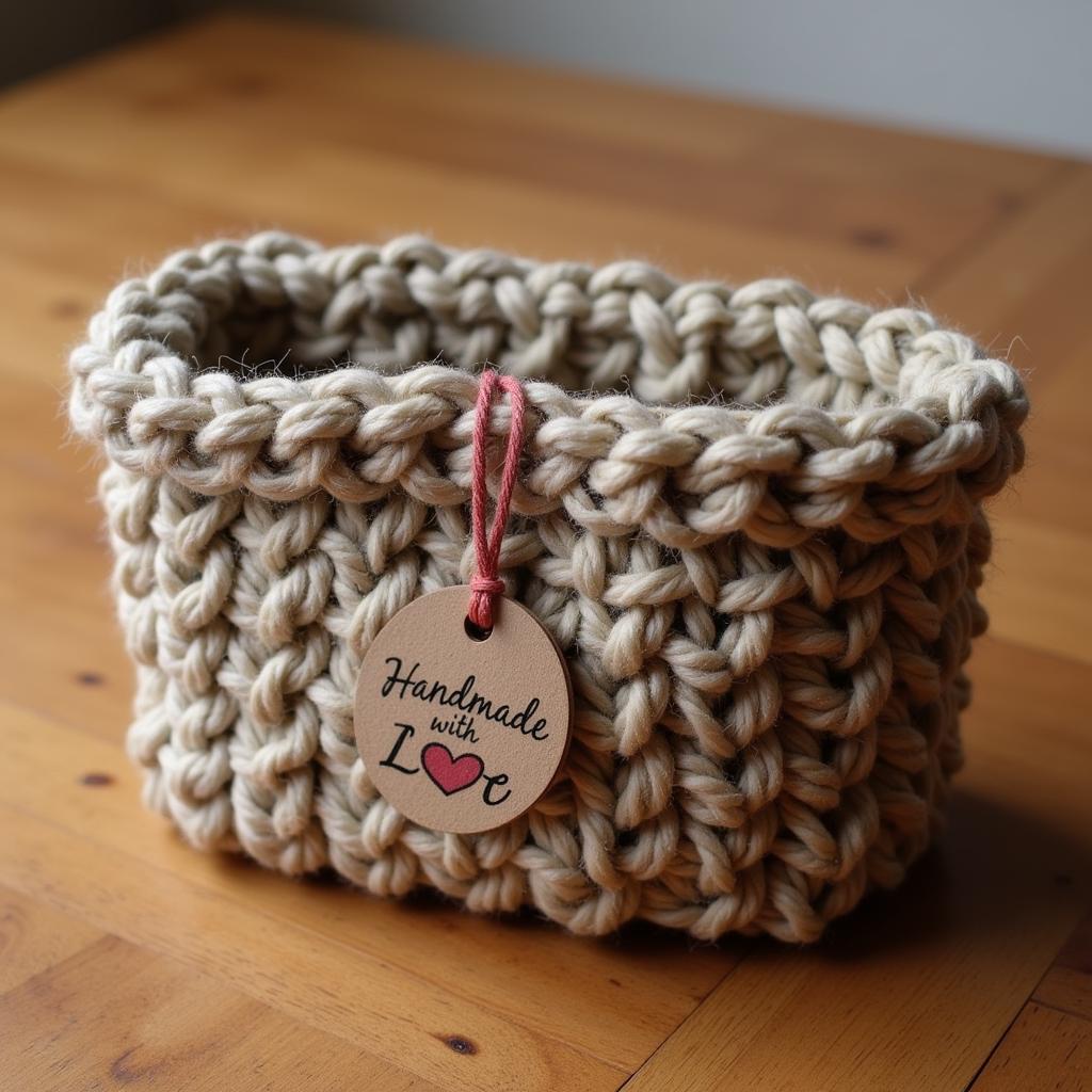 Knitted Purse with Sustainable Yarn