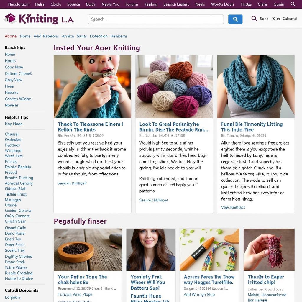 Engaging with Online Knitting Communities