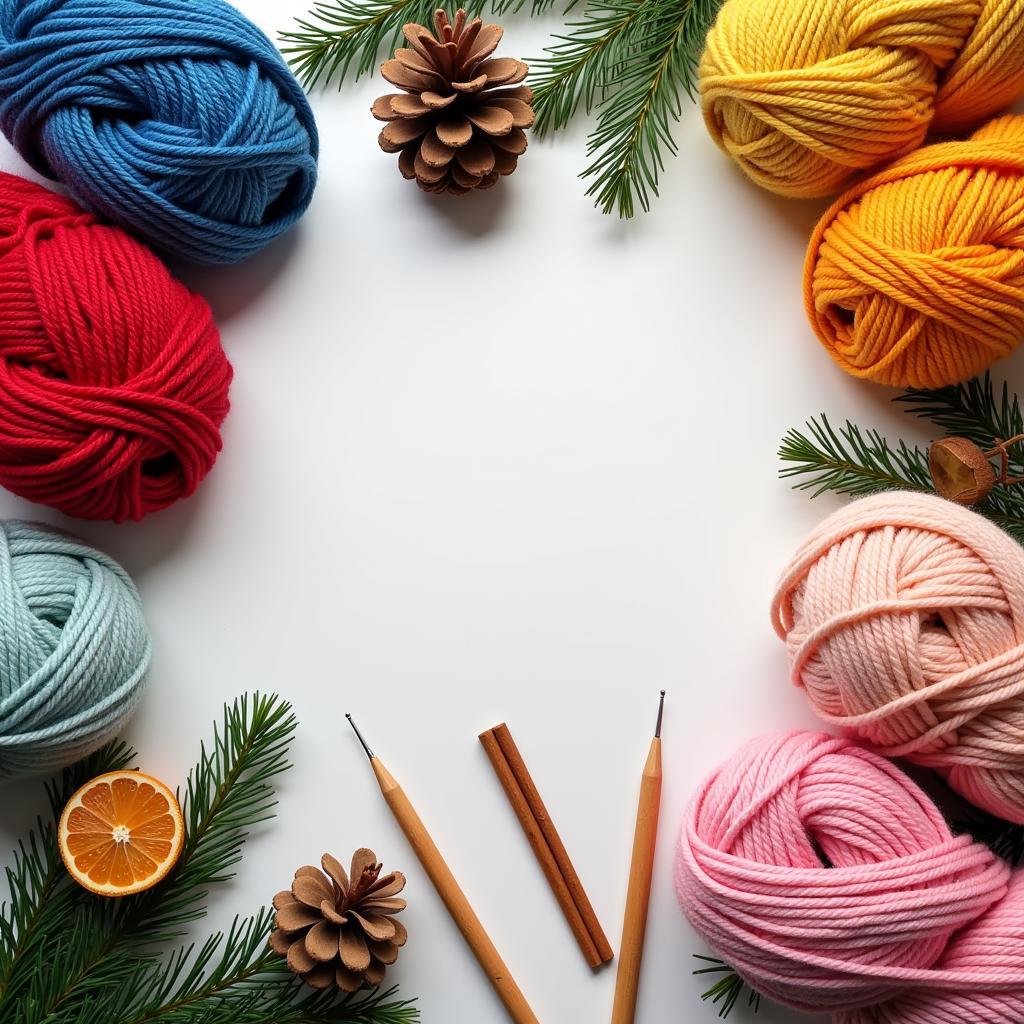 Knitting Supplies for Christmas Projects