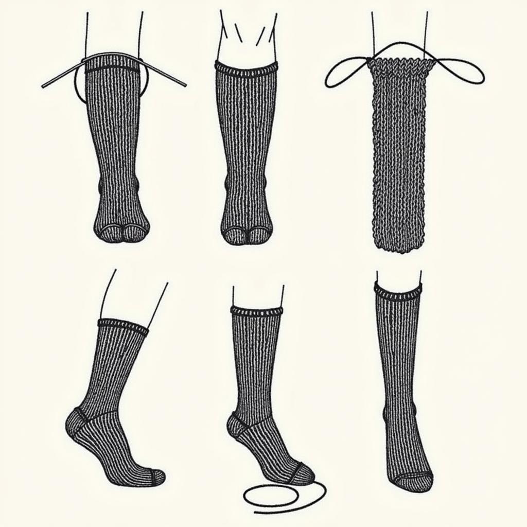 Knitting Thigh High Socks Step-by-Step