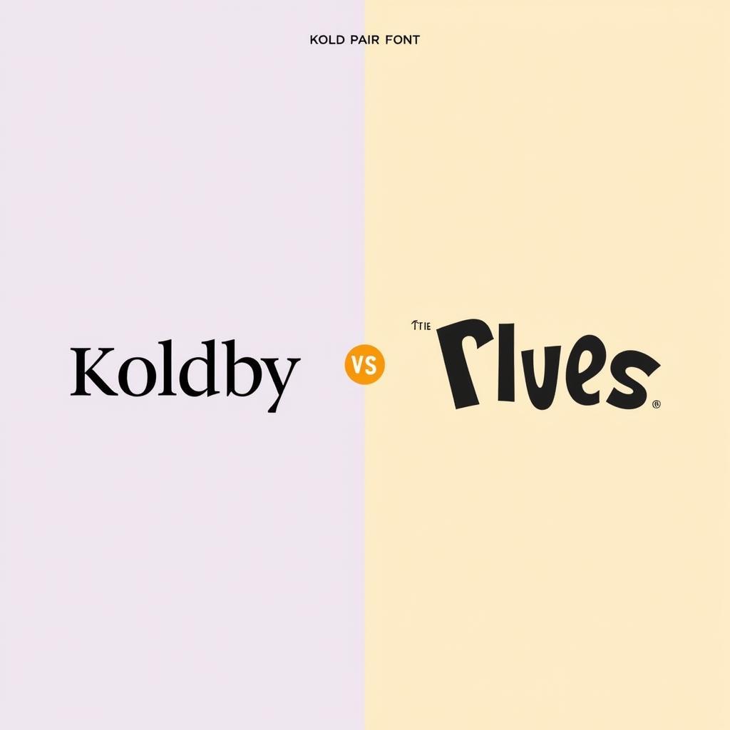 Koldby Font Pairing