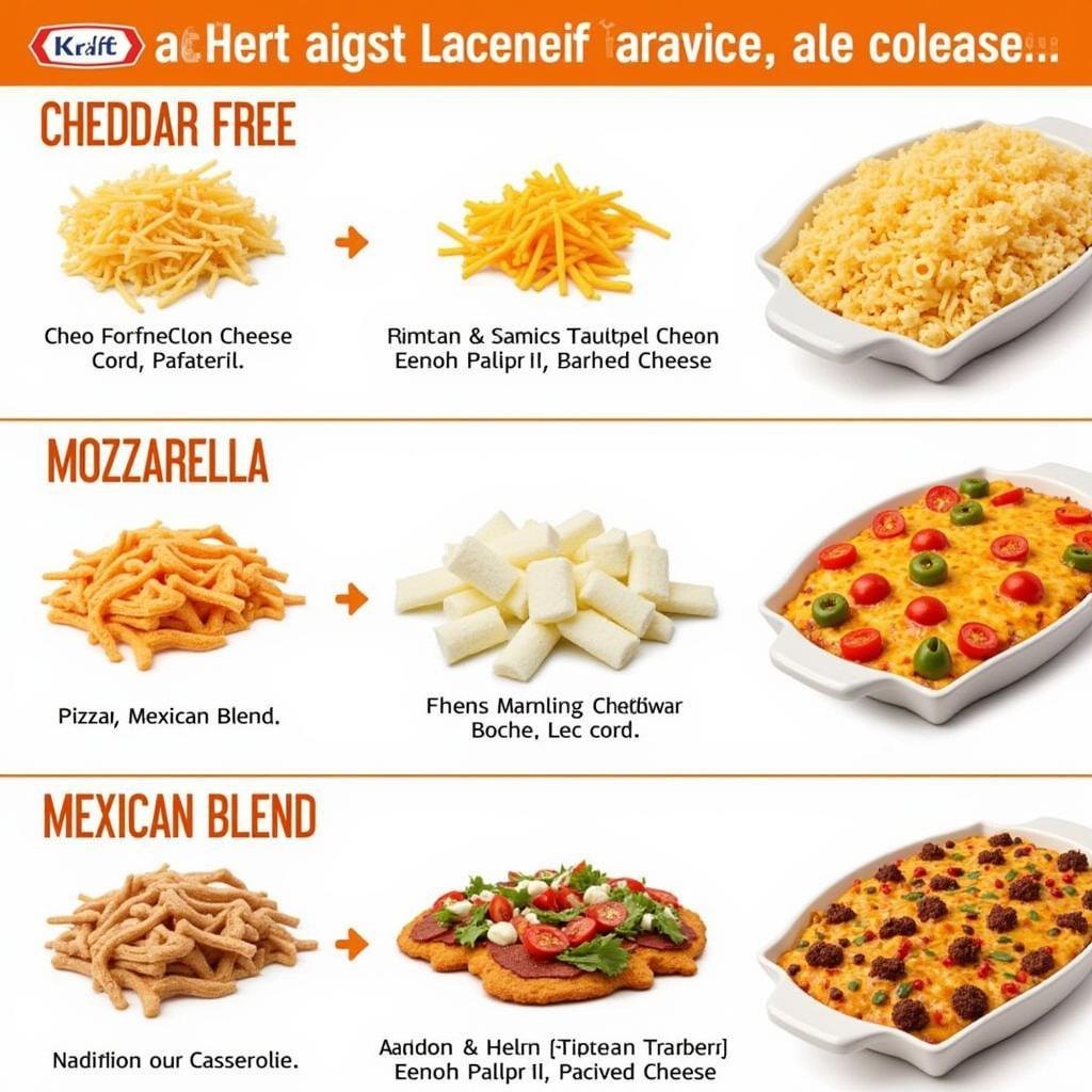 Kraft Lactose Free Shredded Cheese Varieties