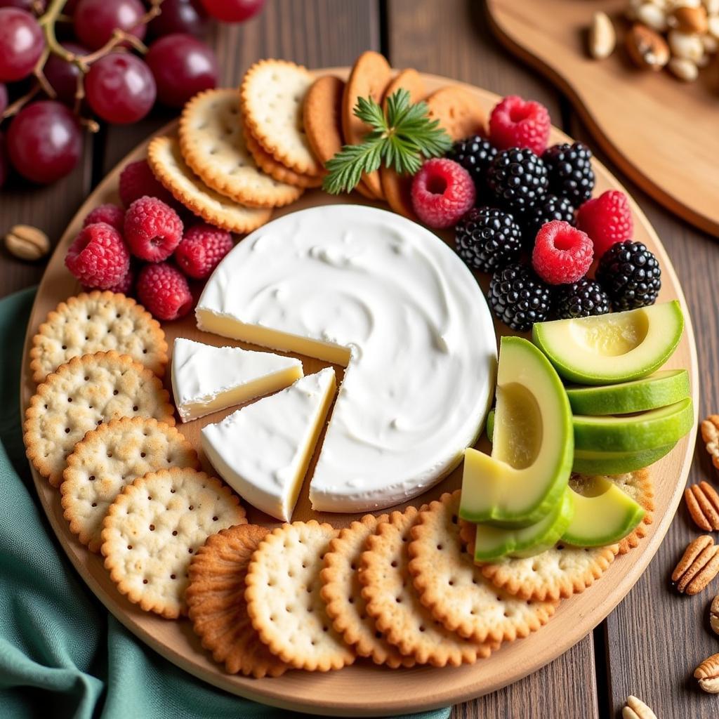 Elegant Lactose-Free Brie Appetizer Platter