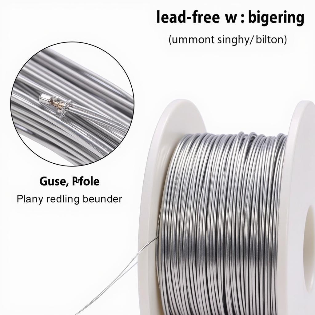 Lead-free solder wire spool