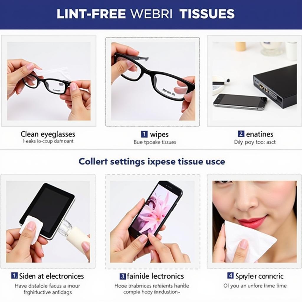 Various Uses of Lint-Free Tissues